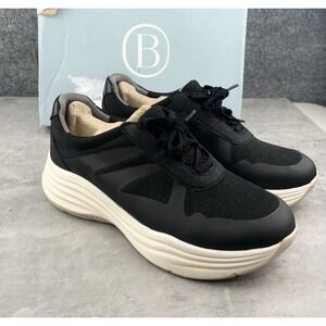 LifeStride BZees Air Step Sneakers Women 11W Wide Black Comfort Walking Shoes